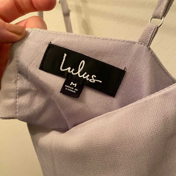 NWT Lulu's Toast to Life Grey Mini Dress - Picture 6 of 6